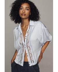 Pilcro - Quincy Lace Blouse By - Lyst