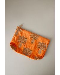 Elizabeth Scarlett - Pineapple Embroidered Makeup Bag - Lyst