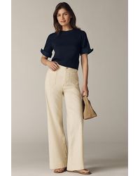 Maeve - The Colette Full-Length Wide-Leg Trousers By - Lyst