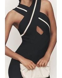 Siempre - X Anthropologie Cross Neck Knit Mini Dress - Lyst