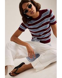 By Anthropologie - Georgie Stripe Knit Top - Lyst