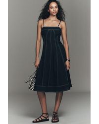 Pilcro Scoop-neck Drop-waist Midi Dress in Grey | Lyst UK Pilcro Scoop-neck Drop-waist Midi Dress in Grey | Lyst UK