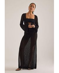 Bardot - Bryn Crochet Maxi Dress - Lyst