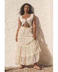 Forever That Girl - Tiered Lace Maxi Skirt - Lyst