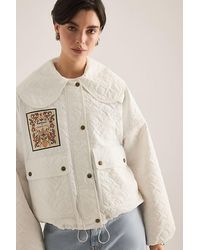 BARBOUR X FARM RIO - Lotus Quilted Jacket - Lyst