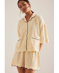 TBCo - Short Scallop-Trim Pyjama Set - Lyst