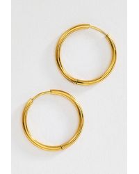 By Anthropologie - Water-Resistant Classic Hoop Earrings - Lyst