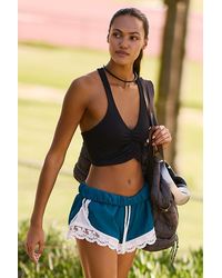 Daily Practice - Long Jump Lace-Trim Drawstring Shorts - Lyst