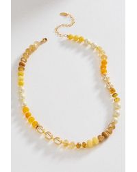 Anthropologie - Stone Necklace - Lyst