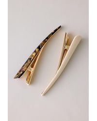 By Anthropologie - Alligator Hair Clips, Set Of 2 - Lyst