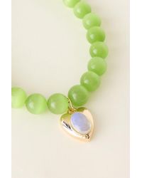 By Anthropologie - Large Beaded Pendant Bracelet - Lyst