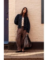 By Anthropologie - Lace-Trim Genie Balloon Trousers - Lyst