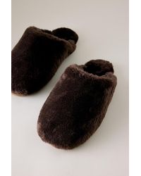 Maeve - Faux-Fur Scuff Slippers - Lyst
