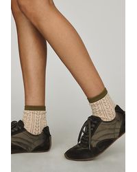 By Anthropologie - Pointelle Contrast Socks - Lyst