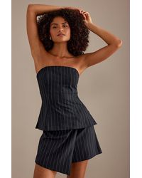 Anthropologie - Pinstripe Bandeau Top - Lyst