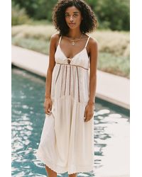 Celandine - Micro Beaded Midi Dress - Lyst