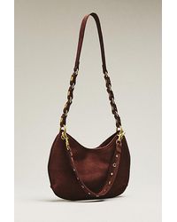 By Anthropologie - Faux-Suede Circular Shoulder Bag - Lyst