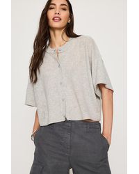 By Anthropologie - The Goldie Crew-Neck Cashmere Jumper: Cardigan Edition - Lyst