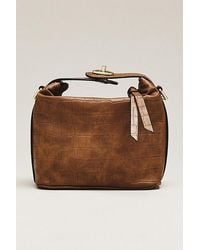 Maeve - Faux-Leather Croc Structured Bag - Lyst
