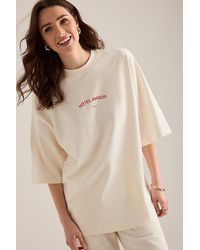 SELECTED - Lia Hotel Amour Oversized T-Shirt - Lyst
