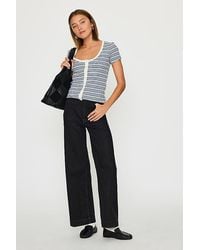 Maeve - The Colette High-Rise Wide-Leg Full-Length Jeans By - Lyst