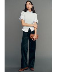 Maeve - The Colette Corduroy Scallop-Pocket Wide-Leg Trousers By - Lyst