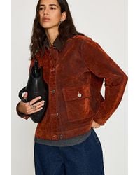 ALIGNE - Bark Velvet Flock Jacket - Lyst