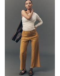 Maeve - The Colette Crop High-Rise Wide-Leg Trousers By Adaptive Edition - Lyst