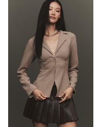 By Anthropologie - Tailored Long-Sleeve Blazer Top - Lyst