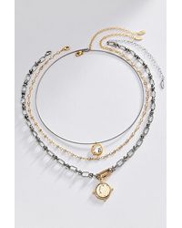 By Anthropologie - Shades Of Sea Layered Necklaces Set - Lyst