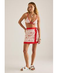 Seafolly - Marbella Linen Mini Wrap Skirt - Lyst