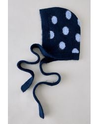 By Anthropologie - Polka Dot Knit Tie Bonnet - Lyst