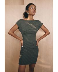 By Anthropologie - Ribbed Knit Mini Dress - Lyst