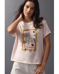 Maeve - Nikki Ackerman Caitlin Boxy T-Shirt By - Lyst
