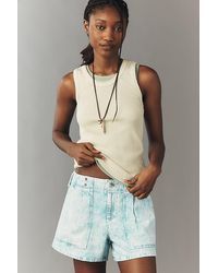 Pilcro - Cotton Pleated Trouser Shorts - Lyst