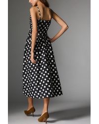 Maeve Sleeveless Square-Neck Fit & Flare Midi Dress in Brown | Lyst UK Maeve Sleeveless Square-Neck Fit & Flare Midi Dress in Brown | Lyst UK