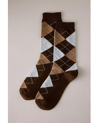 By Anthropologie - Argyle Trouser Socks - Lyst