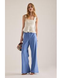 Maeve - Jude Linen-Blend Stretch Trousers - Lyst