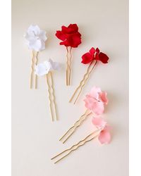 Anthropologie - 3D Floral Hair Pins, Set Of 2 - Lyst
