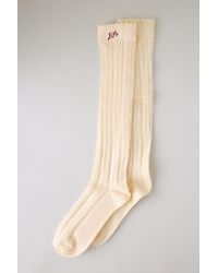 Damson Madder - Knee-High Pointelle Socks - Lyst