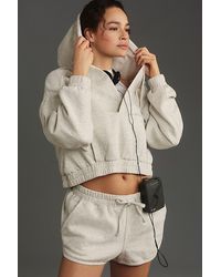 Daily Practice by Anthropologie - Heathered Fleece Hoodie - Lyst