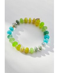 Anthropologie - Multi-Colour Semi-Precious Beaded Stretch Bracelet - Lyst