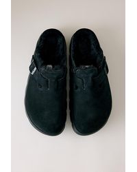 Birkenstock - Boston Papillio Chunky Shearling Clogs - Lyst