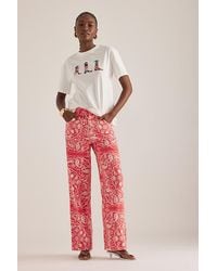 Never Fully Dressed - Bandana Print Jeans - Lyst