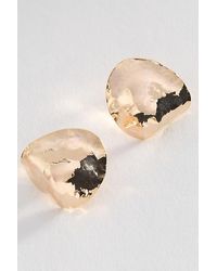 Anthropologie - Hammered Metal Statement Stud Earrings - Lyst