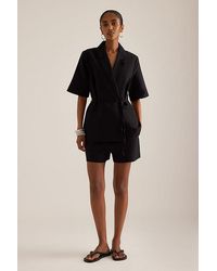 ALIGNE - Carrie Linen-Blend Wrap Blazer - Lyst