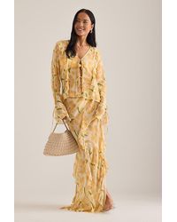 Wild Lovers - Sundance Ruffle Maxi Skirt - Lyst