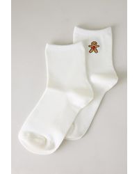 By Anthropologie - Christmas Icon Trouser Socks - Lyst