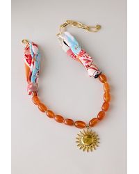By Anthropologie - Beaded Scarf Sun Pendant Necklace - Lyst