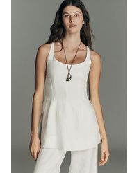 Faithfull the Brand - Syna Linen Waisted Top - Lyst